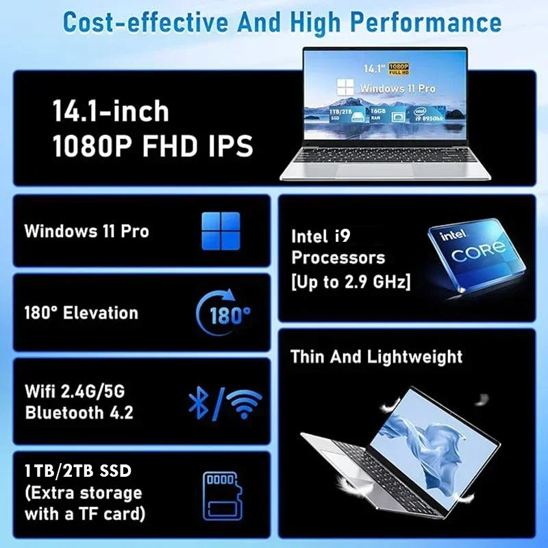 Windows 11 Pro i9 Laptop - Essential Accessories Hi-Tech