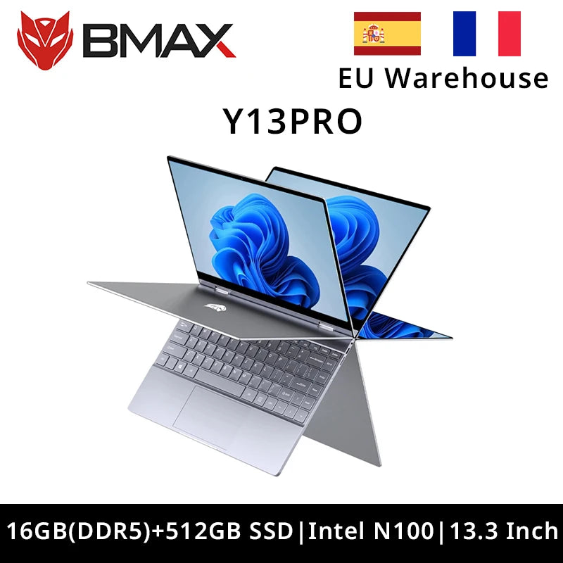 Sleek BMAX Y13PRO Laptop - Essential Accessories Hi-Tech