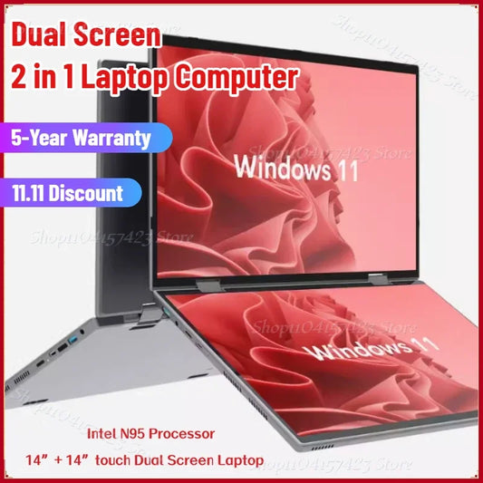 Revolutionary Dual Screen Laptop - Essential Accessories Hi-Tech