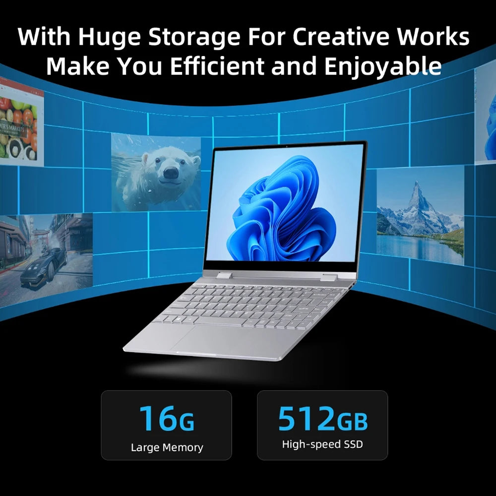 Sleek BMAX Y13PRO Laptop - Essential Accessories Hi-Tech