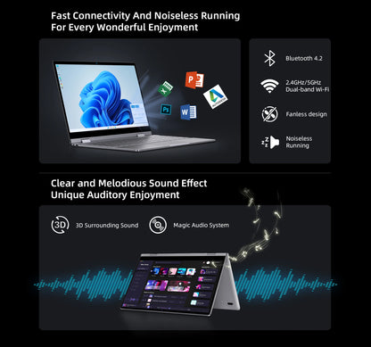 Sleek BMAX Y13PRO Laptop - Essential Accessories Hi-Tech